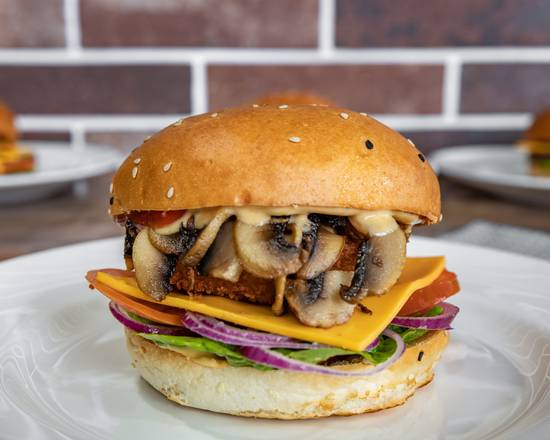 Bumper Mushroom Burger (V)